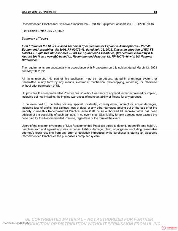 UL 60079-46 PDF UL 60079-46 PDF